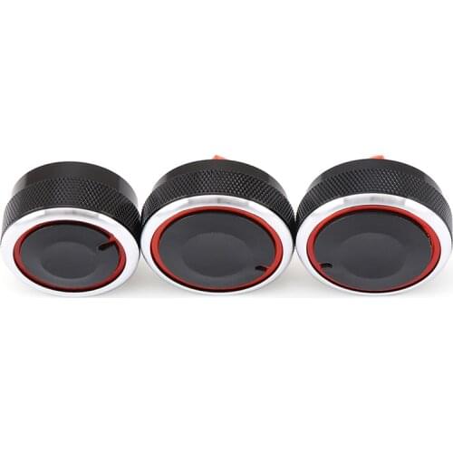3pcs/set Car air conditioning heat control switch knob For Hyundai Verna 2010-2016 ac knob temperature controller Switch