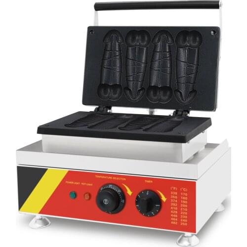 Hot Sale Penis Shape Waffle Maker Machine 4pcs Electric Penis Waffle Maker bubble waffle stick maker BBQ Cake Snack Machine CE
