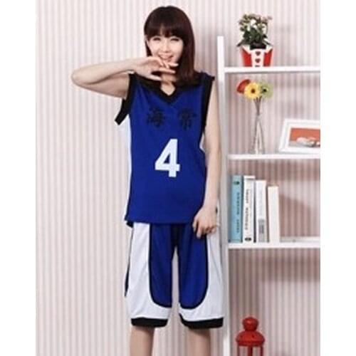 4styles Anime KUROKOS BASKET BALL Cosplay Costume Kuroko no Basuke Kaijo School #4 7 10 Kise Ryota Jersey Uniform