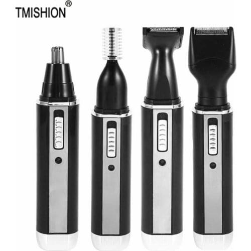 Professional 4 in 1 Electric Rechargeable Nose and Ear Hair Trimmer Shaver Temple Cut Personal Care Tools For Men