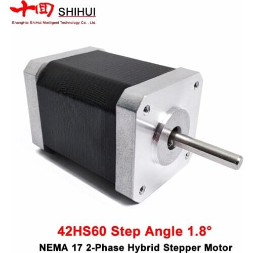 42HS 2 Phase Step Angle 1.8° NEMA17 Hybrid Small Mini Stepper Motor 0.7N.m Length 60mm Current 1.5A Single/Twin Screw CNC Kit
