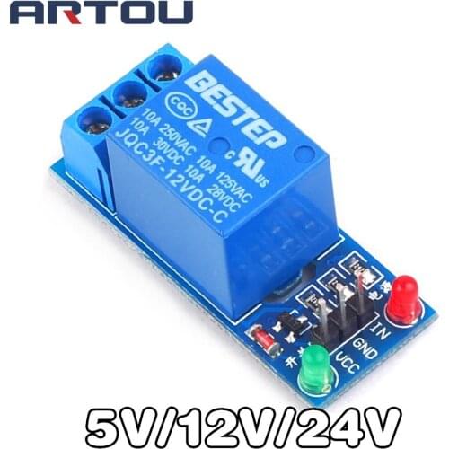 5V 12V 24V high/low level trigger One 1 Channel Relay Module interface Board Shield For PIC AVR DSP ARM MCU Arduino