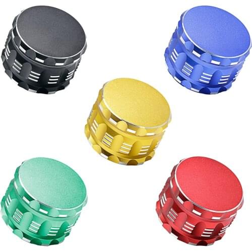 63mm 4 Layers Smoking Aliuminium Alloy Spice Herb Grinder Large Cigarette 2.5" Spice Grinder