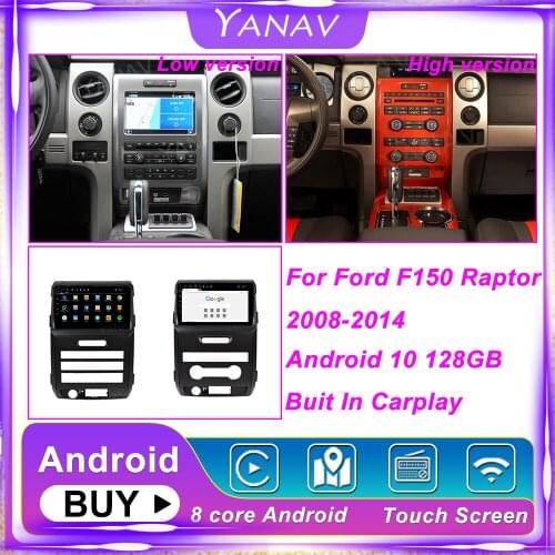 Android 10 For Ford F150 P415 Raptor 2008-2014 Car Radio Stereo Receiver Multimedia Video Navigation GPS No 2din DVD Head Unit