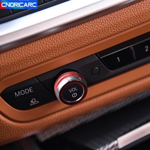 Car Styling Center Console Volume Knob Circle Ring Frame Cover Trim For BMW 3 Series G20 G28 2020 Interior Accessories