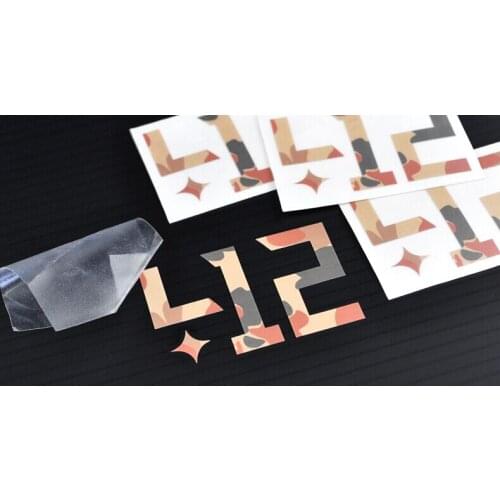 Free shipping Custom Die Cut Vinyl Transparent Bumper Window Car Sticker ---PX7016