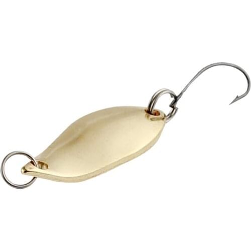 1PCS Metal 3cm/2.5g/3.5g/5g Gold Sliver Sequins With Fishing Lures Spoon Lure Hard Baits Bass Pike Fishing Tackle Fishing Gear