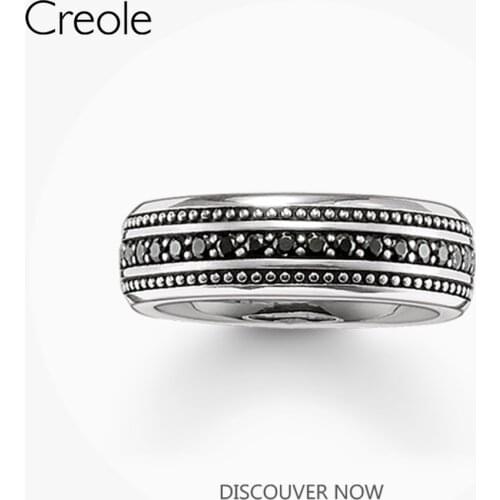 The Eternity Ring Black,2019 925 Sterling Silver Classic Elegance Fashion Jewelry Gift For Women Men For Special Occasion