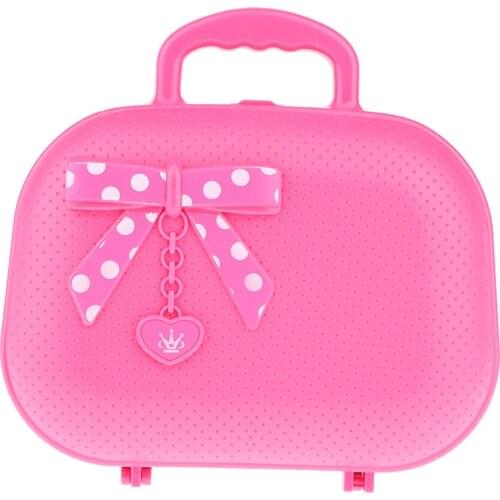 Kids Cosmetic Toys Beauty Set Suitcase for Girls with Lipstick, Eye Shadow, Blusher, Nail Polish, Mirror etc