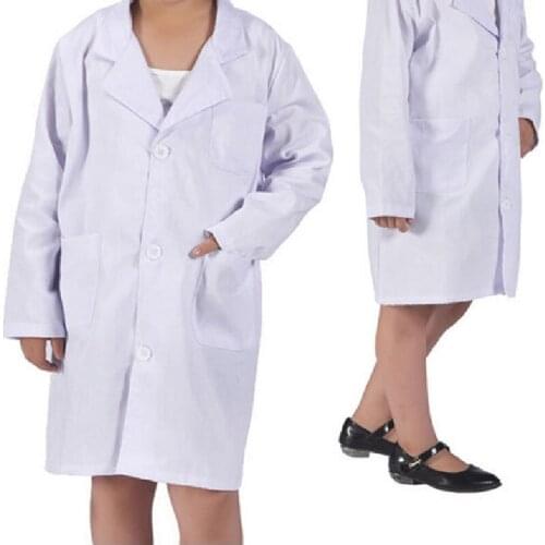 Children Kids Doctor Enfant Pretend Play Toys Nurse Professional Role Playing Costume Long Sleeve With Doctor coat cardigan