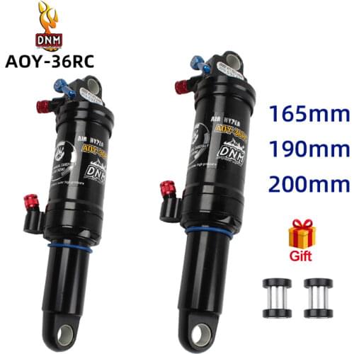 DNM AOY-36RC Mtb rear shock absorber rebound/lock/165 190 200mm air pressure adjustable Mtb Bike accessories air shock absorber