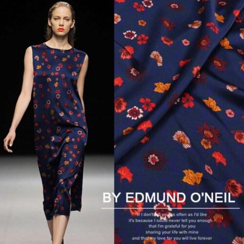 Printed Stretch Satin Silk Cloth Fabric Satin Garment Fabrics Spandex Soft and Comfortable Shirt Garment Sewing Material Cloth