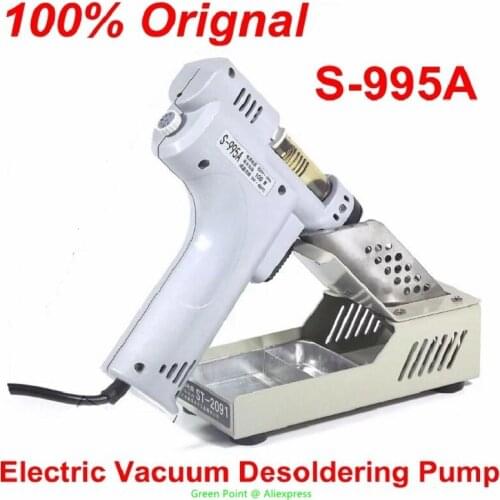 Brand New SJ S-995A Electric Vacuum Desoldering Pump 110V-220V Solder Sucker Gun Soldering Iron De-solder MT-995 Updated Model