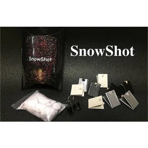 The Snow Shot Magic Tricks Gimmick Props Empty Hand Appearing Object Snow Paper Blowing Magia Magician Stage Illusion Mentalism