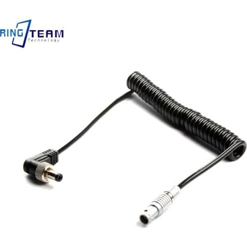 DC5.5 With Fixed Lock Male to 2Pin Female Spring Power Cable For RED Komodo 6K Cinema Camera