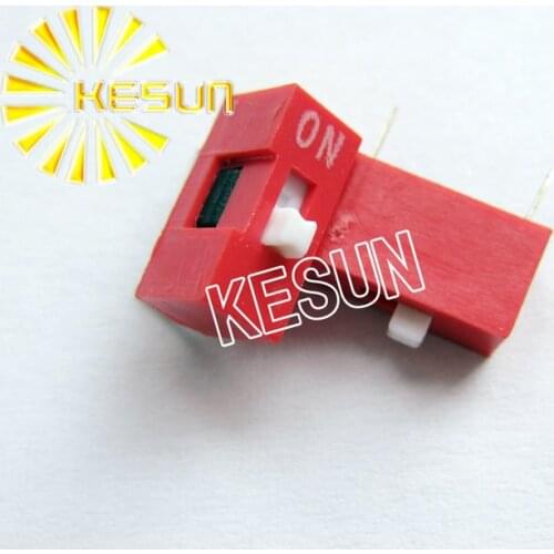 China Quality DS-01 Red 1P DIP Switch 2.54mm 1 Position Encoder Switch Slide Switch x 200PCS
