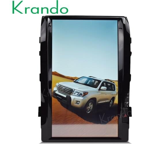 Krando Android 9.0 16" verticial screen car radio gps for Toyota Land Crusier 200 2008-2015 VX-R GX-R with carplay autoradio