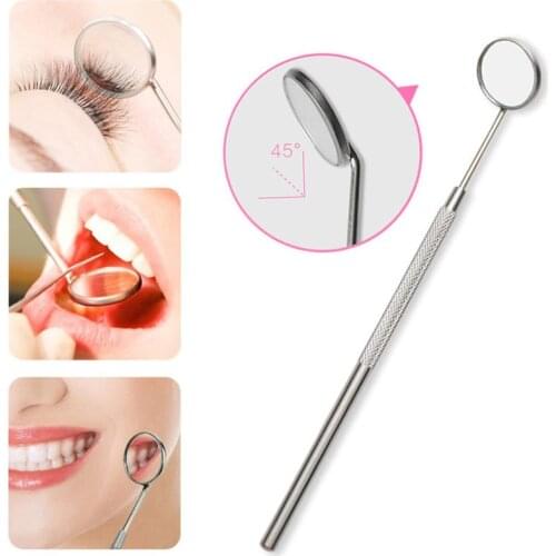 1Pc Oral Mirror Metal Eyelashes Amplificar Makeup Compact Portable Mirror Eyelash View Tools Beauty Tools Supplier