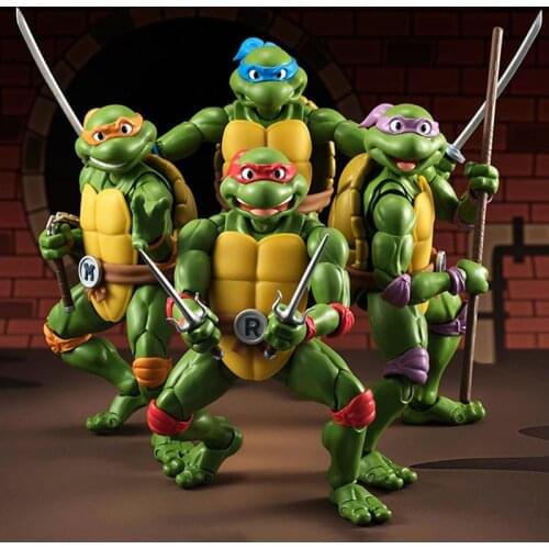 NEW Action Figure Leonardo Donatello Michelangelo Raphael Cartoon Turtle PVC Action Figure Model Turtles Toy doll gift