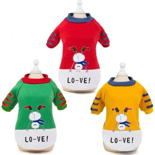 Dog Clothes Winter Pet Warm Hoodie Cat Coat Christmas Puppy Cute Keep Hoodies