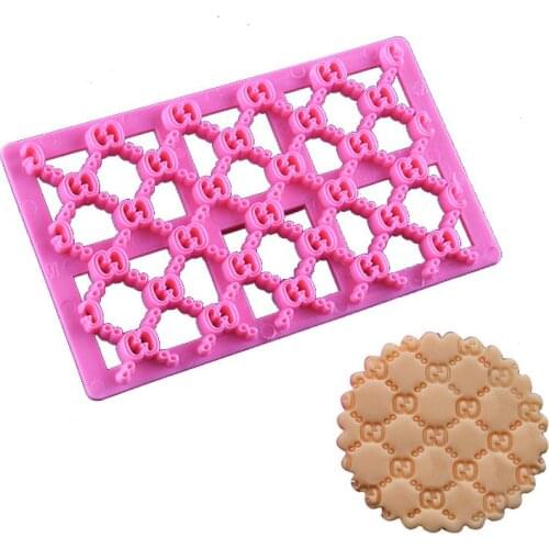 Plastic Printing Biscuits Cookies Cutter Cake Stencil Airbrush Painting Mold Animal Cookies Fondant Cake Mousse Decorating Molds