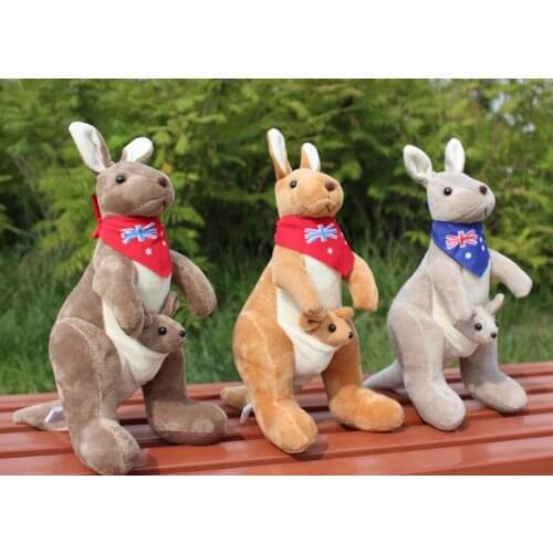 About 30cm scarf kangaroo plush toy doll birthday gift b0459