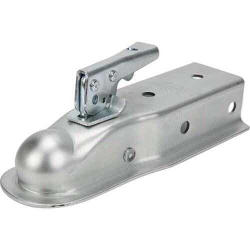 Adjustable Trailer Coupler 2-1/2in Channel Secure Coupling for 2in Hitch Ball 3500lbs Weight Capacity