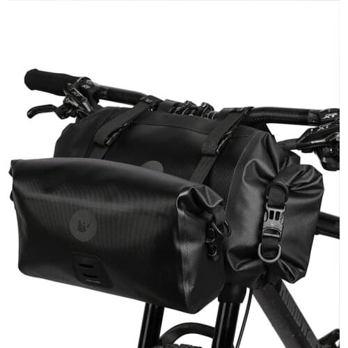 Rhinowalk Bicycle Handlebar Bag Bicycle Waterproof Multifunction Bicycle Front Bag Bike Frame Bag Large Capacity Front Tube Bag