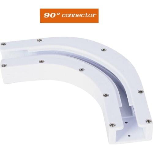 High Quality Dooya sunflower 90/135 degree U Type and L Type Window Electric Curtain Track Rail Joint Bracket Connector