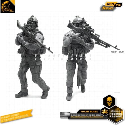 1/35 Resin Figure Model Kit Modern American Soldier self-assembled Nai-21