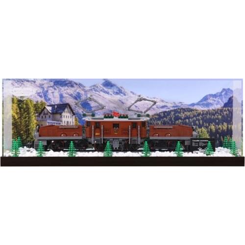 1pcs Building Block Acrylic Display Show Box For 10277 With Tree And Stone ( Display Box Included Only, No Block Kit)