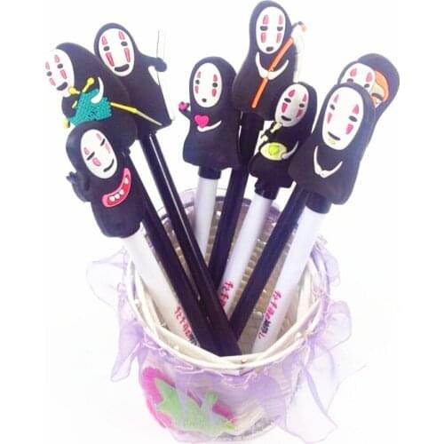 36pcs/lot Fashion Animation "No Face Male" Design Gel Pen Office & School Fashion Gift Prize Wholesale