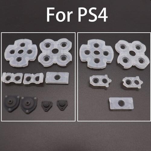 50 Set for Sony Playstation 4 PS4 Controller Conductive Silicone Rubber Pads for Dualshock 4 Buttons Repair Replacement Part