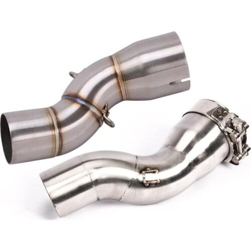 51/61mm for Honda 2017 2018 2019 Honda CBR1000RR Motorcycle Mid Exhaust Pipe Slip On 51mm Muffler Escape Reserve Catalyst