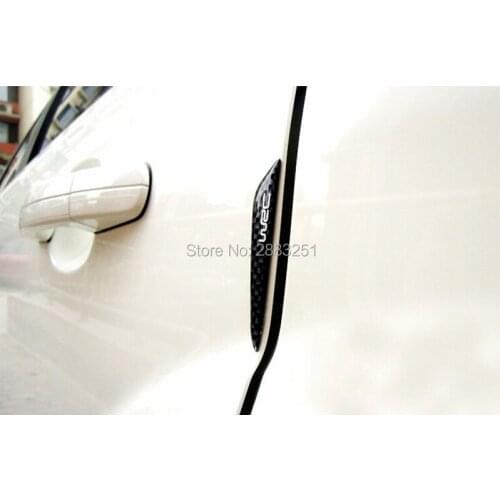 Car Styling Carbon Fiber Door Protector Door Side Edge Sticker For SEAT cover leon ibiza altea alhambra heater car Accessories