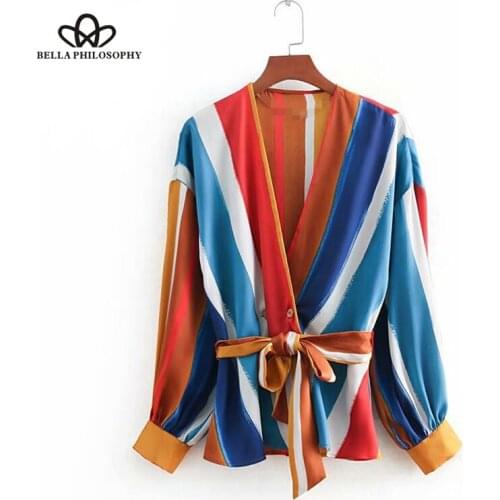Bella Philosophy Blouses With Tie