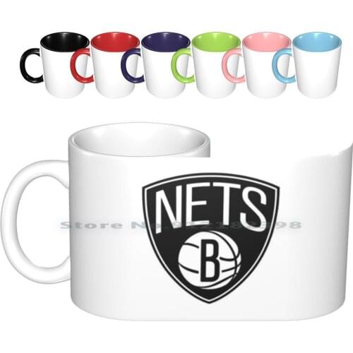 - Brooklyn Ceramic Mugs Coffee Cups Milk Tea Mug Logo Net Creative Trending Vintage Gift Bottle Cup
