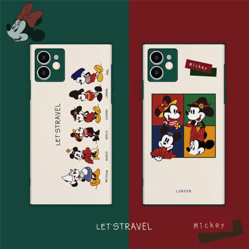 DISNEY 2021 Mickey Case for IPhone 11 Pro Xs Max IPhone 11 11PRO 12 12 Pro Full Cover ZT0426-6
