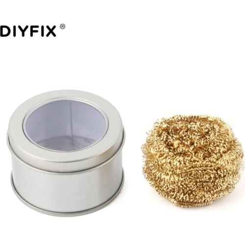 DIYFIX Solder Iron Tip Cleaner Cleaning Steel Wire Brush with Stand Holder Welding Tool Accessories Repair Tool Metal Rust Brush