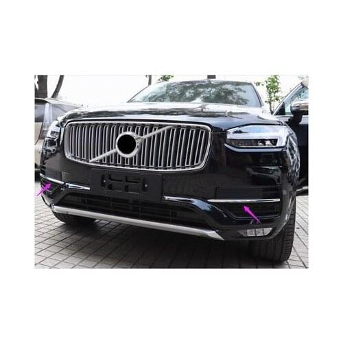 ABS Chromed Front Fog Light Lamp Cover Trim 2pcs For Volvo XC90 2015-2018