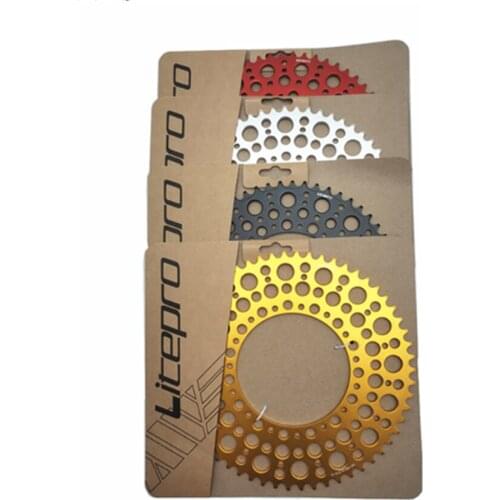 Litepro Crank Chainring Starry Sky Shaped Chainwheel Alloy 54T 56T 58T Sprocket For Brompton Folding Bicycle Parts