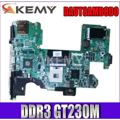 Akemy 573758-001 591382-001 Laptop Motherboard For HP Pavilion DV8 MAIN BOARD DAUT8AMB8D0 PM55 DDR3 GT230M graphics