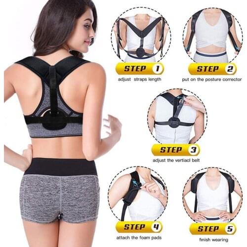 2021 new Brace Support Belt Adjustable Back Posture Corrector Clavicle Spine Back Shoulder Lumbar Posture Correction dropshipper