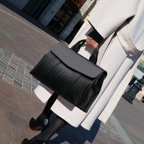 NEW Embossed Knitting Women Shoulder Messenger Bags Large Capacity Womens Handbag Casual Solid Color tote bag woman Shopper bag