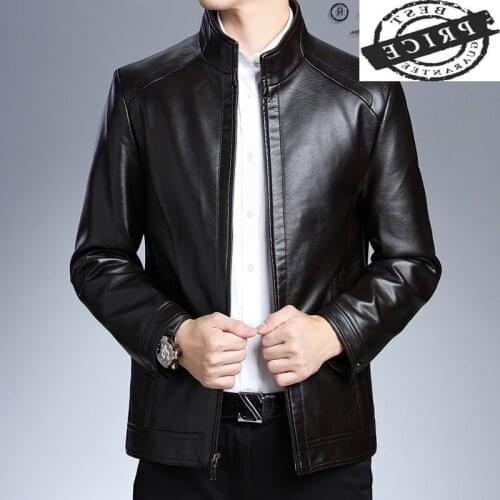 Luxury Real Leather Jacket Men Warm Thick Sheepskin Coat Casaul Fashion Woman Jackets Mens Clothing Blouson Cuir Homme 0a
