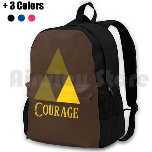Courage Outdoor Hiking Backpack Waterproof Camping Travel Link Ganon Ganondorf Triforce Courage Wisdom Power Din Farore Nayru