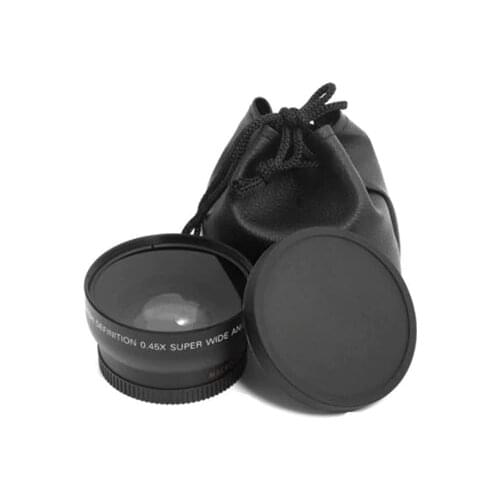 0.45x 49mm 52mm 55mm Wide Angle Macro Lens Wide-Angle Camera Lens For Canon EOS Nikon For Sony Lens Accessories