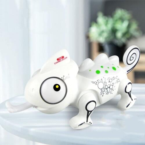 Dancing Electric Doll Walking Animal Chameleon Childrens Educational Toy Kids Gift