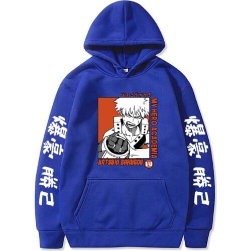 My Hero Academia Anime Hoodies Man Unisex Hooded Womens Sweatshirts Streetwear Clothes Tops for Teens Boy Girl Gifts