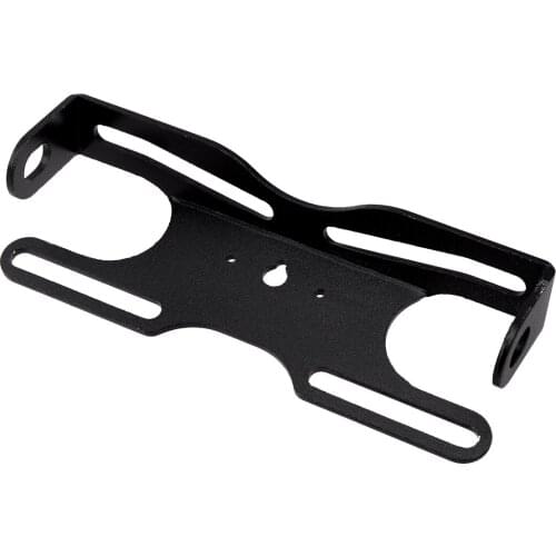 Universal Aluminum Motorcycle Rear Tail License Number Plate Holder Fender Eliminator Tidy Black